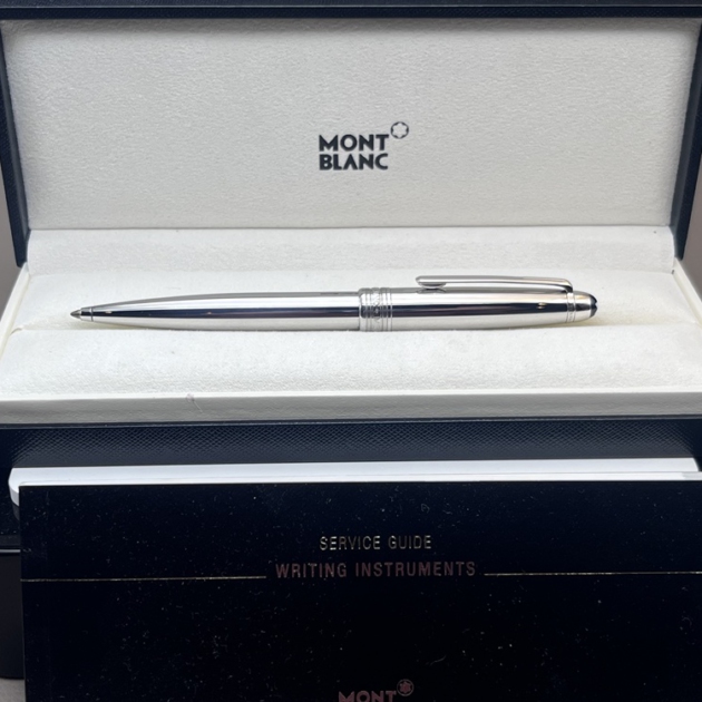 MONTBLANC Solitaire Steel Kugelschreiber Classic No. 164 - Edelstahl - Top Zustand