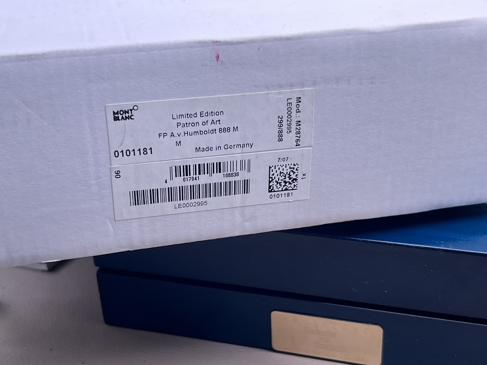 Montblanc 888 Feder M Alexander von Humboldt Full Set wie Neu