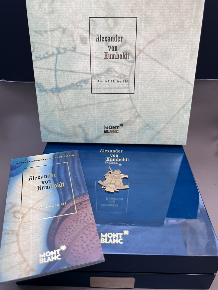 Montblanc 888 Feder M Alexander von Humboldt Full Set wie Neu