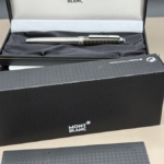 MONTBLANC MEISTERSTÜCK 163 Solitaire Steel Carbon Rollerball sehr schöner Zustand