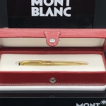 MONTBLANC MEISTERSTÜCK Kugelschreiber No. 116 "der Kleine" Solitaire Vermeil 925 Silber vergoldet Montchrono