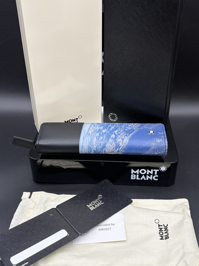 Montblanc Selection Starwalker black Cosmos Leder Etui Pouch ID 124475