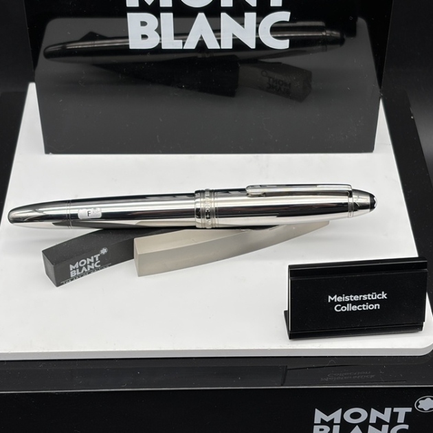 MONTBLANC MEISTERSTÜCK Le Grand Stainless Steel Füller im Full Set - Neu Zustand