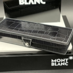 MONTBLANC Artisan Kroko Etui Lede für Mozart Kugelschreiber Füller Bleist.