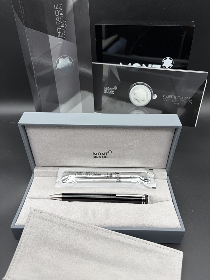 MONTBLANC Heritage Collection 1912 Edition Capless Roller Ball im Full Set Neu