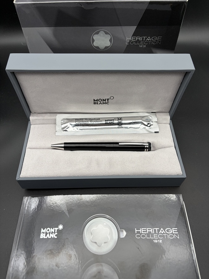 MONTBLANC Heritage Collection 1912 Edition Capless Roller Ball im Full Set Neu