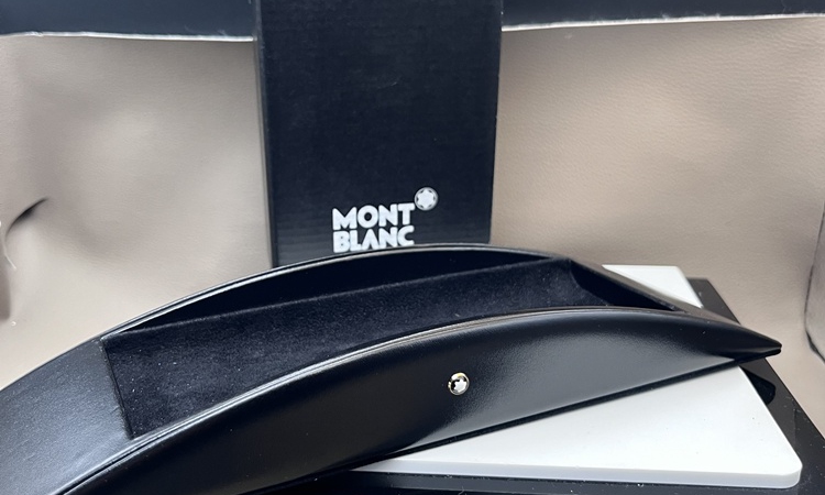 MONTBLANC Leder Stiftablage Desk Accessoire Top Neu Zustand ID6182 - OVP