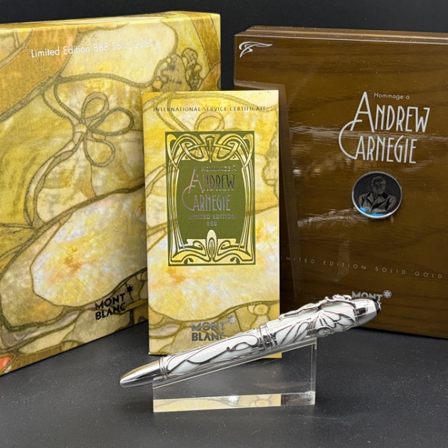 Montblanc Andrew Carnegie Patron of Art 888 Füller Solid Gold