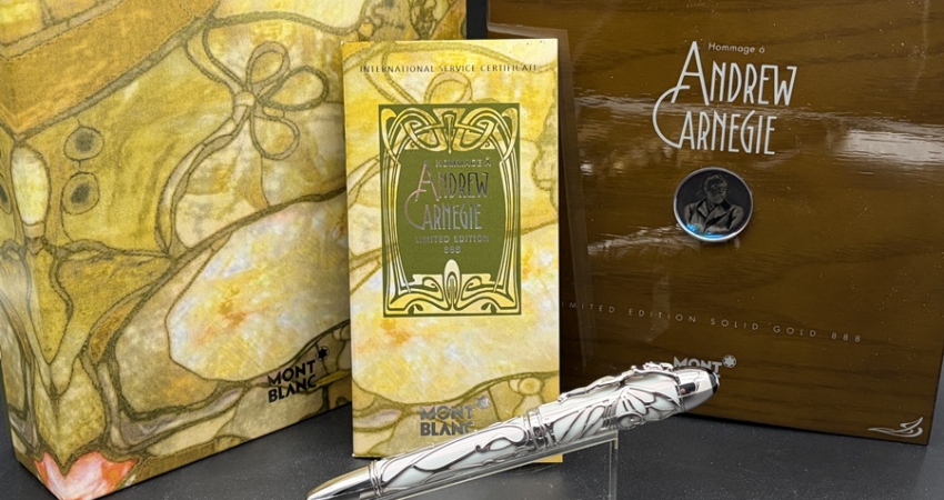 Montblanc Andrew Carnegie Patron of Art 888 Füller Solid Gold