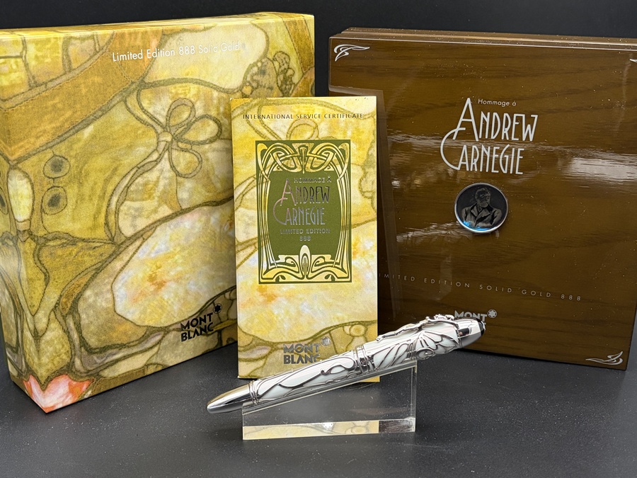 Montblanc Andrew Carnegie Patron of Art 888 Füller Solid Gold