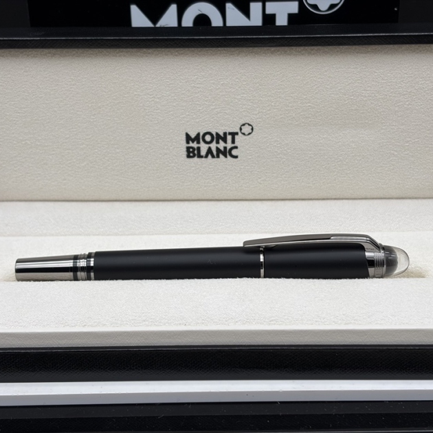 MONTBLANC Starwalker Ultra Black Rollerball neuwertiger Zustand Full Set + Mine